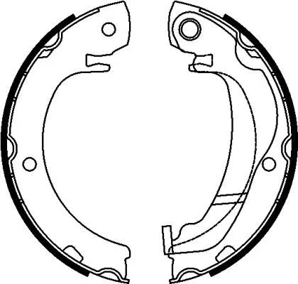 Brake Shoe Set, parking brake