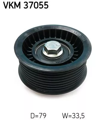 Deflection/Guide Pulley, V-ribbed belt
