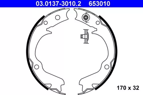 Brake Shoe Set, parking brake