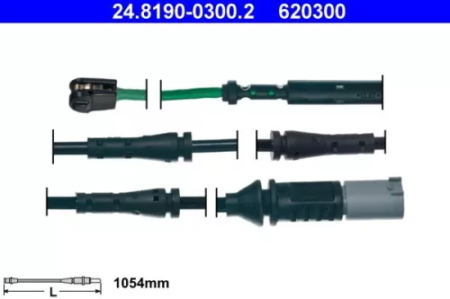 Warning Contact, brake pad wear