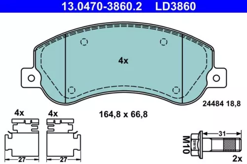 Brake Pad Set, disc brake