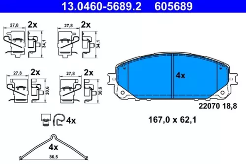 Brake Pad Set, disc brake