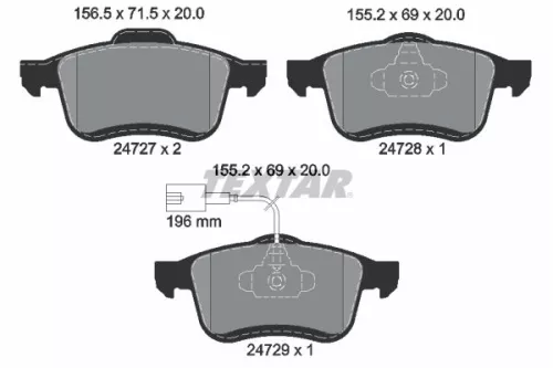 Brake Pad Set, disc brake