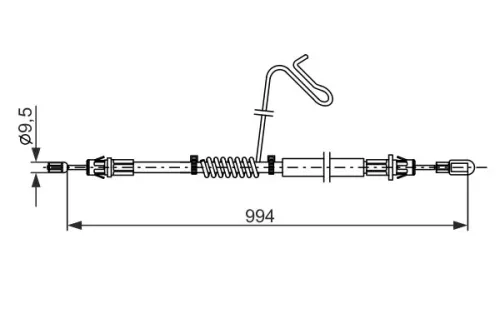 Cable Pull, parking brake