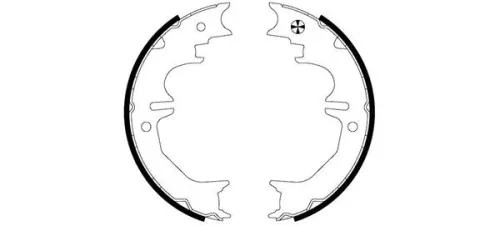 Brake Shoe Set, parking brake