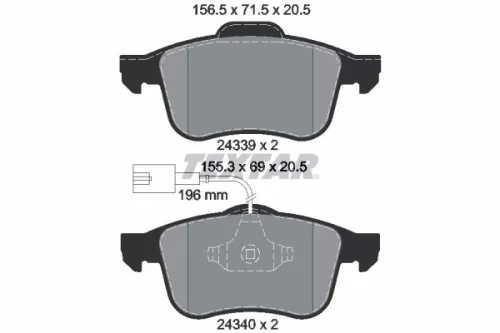 Brake Pad Set, disc brake