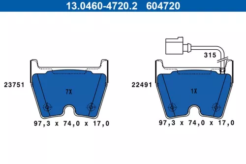 Brake Pad Set, disc brake
