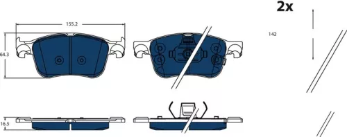Brake Pad Set, disc brake