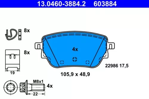 Brake Pad Set, disc brake