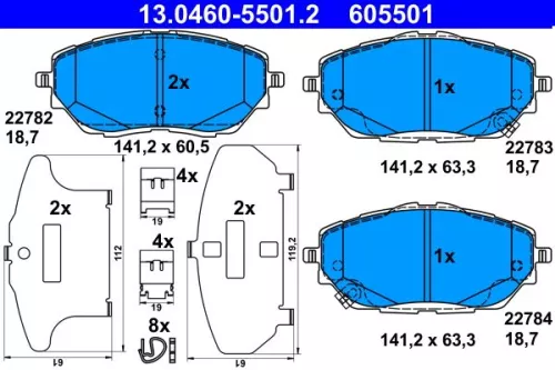 Brake Pad Set, disc brake
