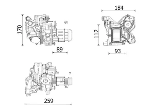 Cooler, exhaust gas recirculation