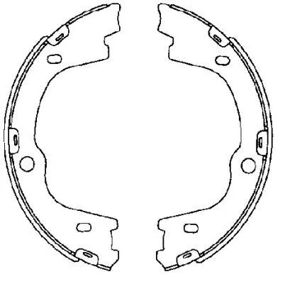 Brake Shoe Set, parking brake