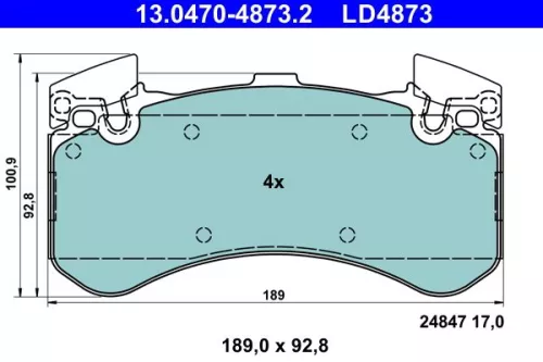 Brake Pad Set, disc brake