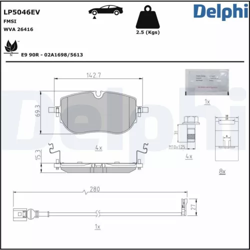 Brake Pad Set, disc brake