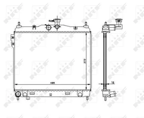 Radiator, engine cooling