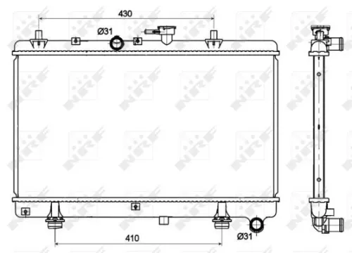 Radiator, engine cooling