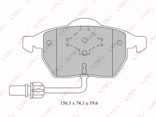 Disc brake pads, front