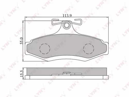 Disc brake pads, rear