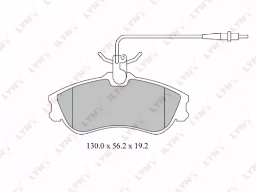 Disc brake pads, front
