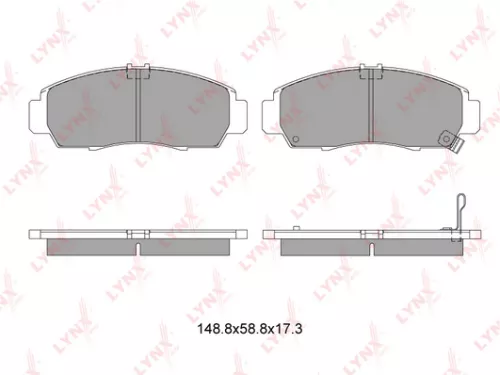 Disc brake pads, front