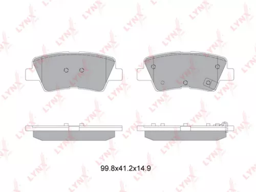 Disc brake pads, rear