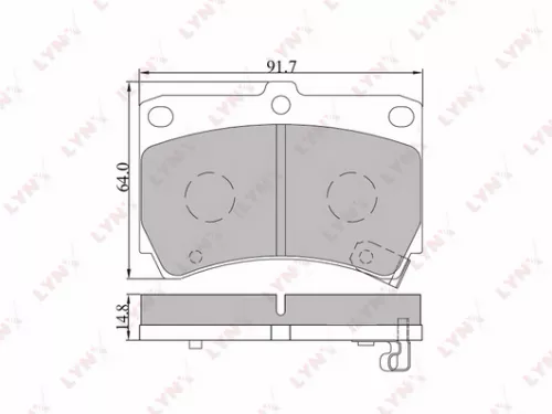 Disc brake pads, front