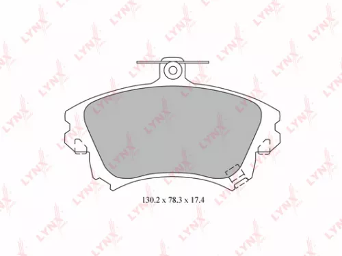 Disc brake pads, front