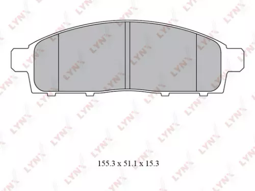 Disc brake pads, front