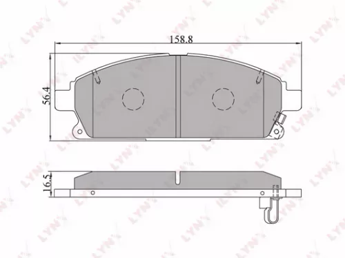 Disc brake pads, front