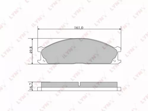 Disc brake pads, front