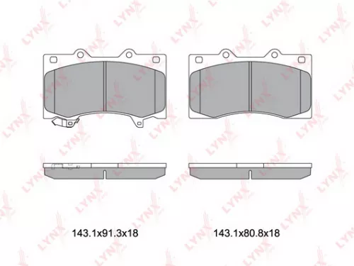 Disc brake pads, front