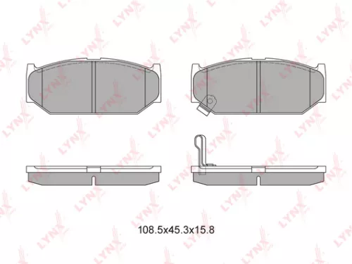 Disc brake pads, front
