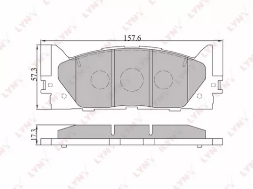 Disc brake pads, front