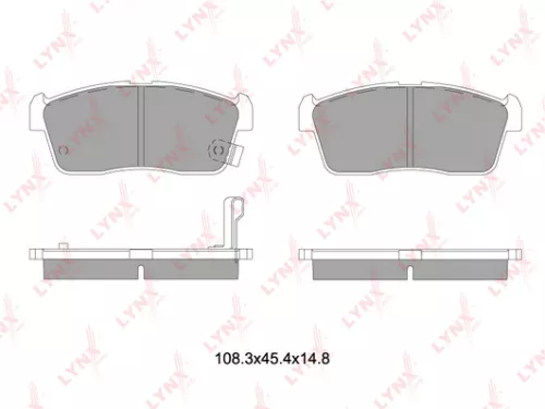 Disc brake pads, front