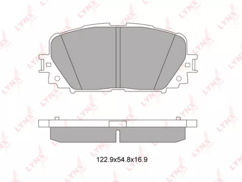 Disc brake pads, front