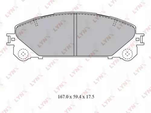 Disc brake pads, front