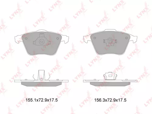 Disc brake pads, front
