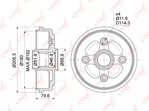 Brake drum (180x40)