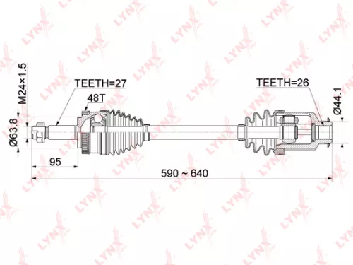 Drive shaft front