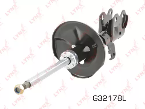 Shock absorber strut gas, left, front