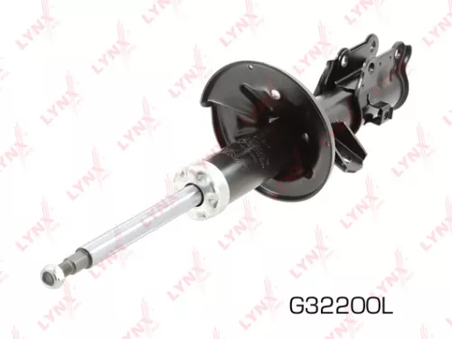 Shock absorber strut gas, left, front