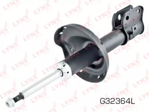 Shock absorber strut gas, left, front