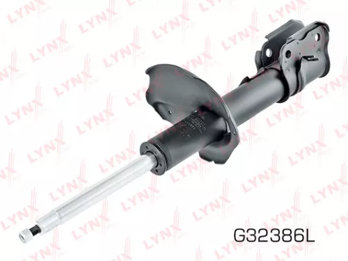 Shock absorber strut gas, left, front