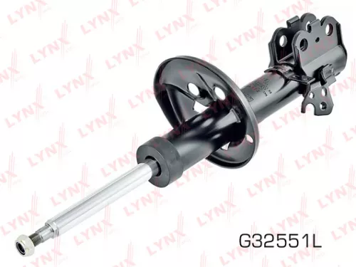 Shock absorber strut gas, left, front