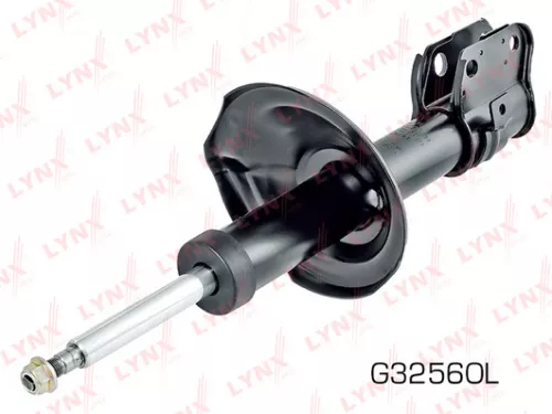 Shock absorber strut gas, left, front