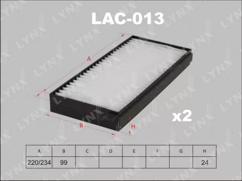 Cabin filter (x2)
