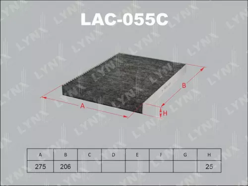 Cabin filter, carbon