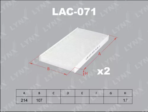 Cabin filter (x2)