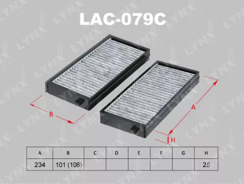 Cabin filter, carbon