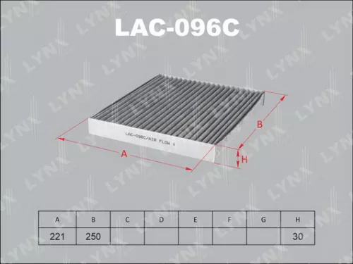Cabin filter, carbon
